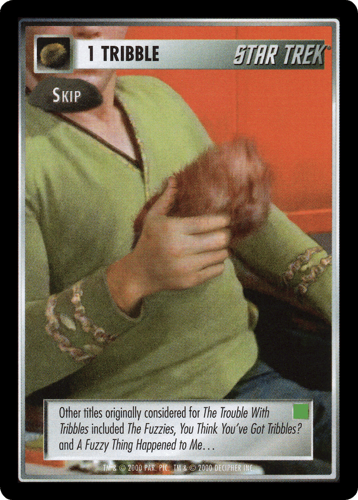 1 Tribble - Skip (Green)